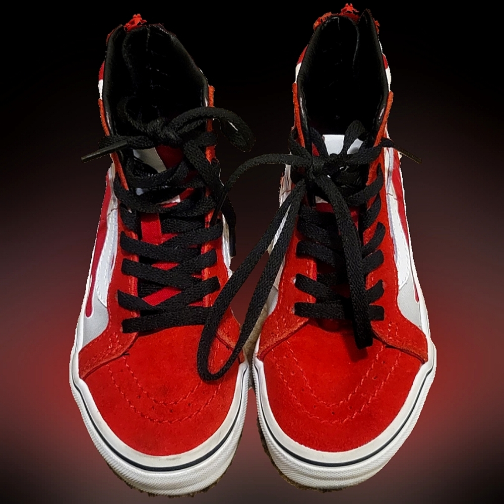 VANS red high tops, boys